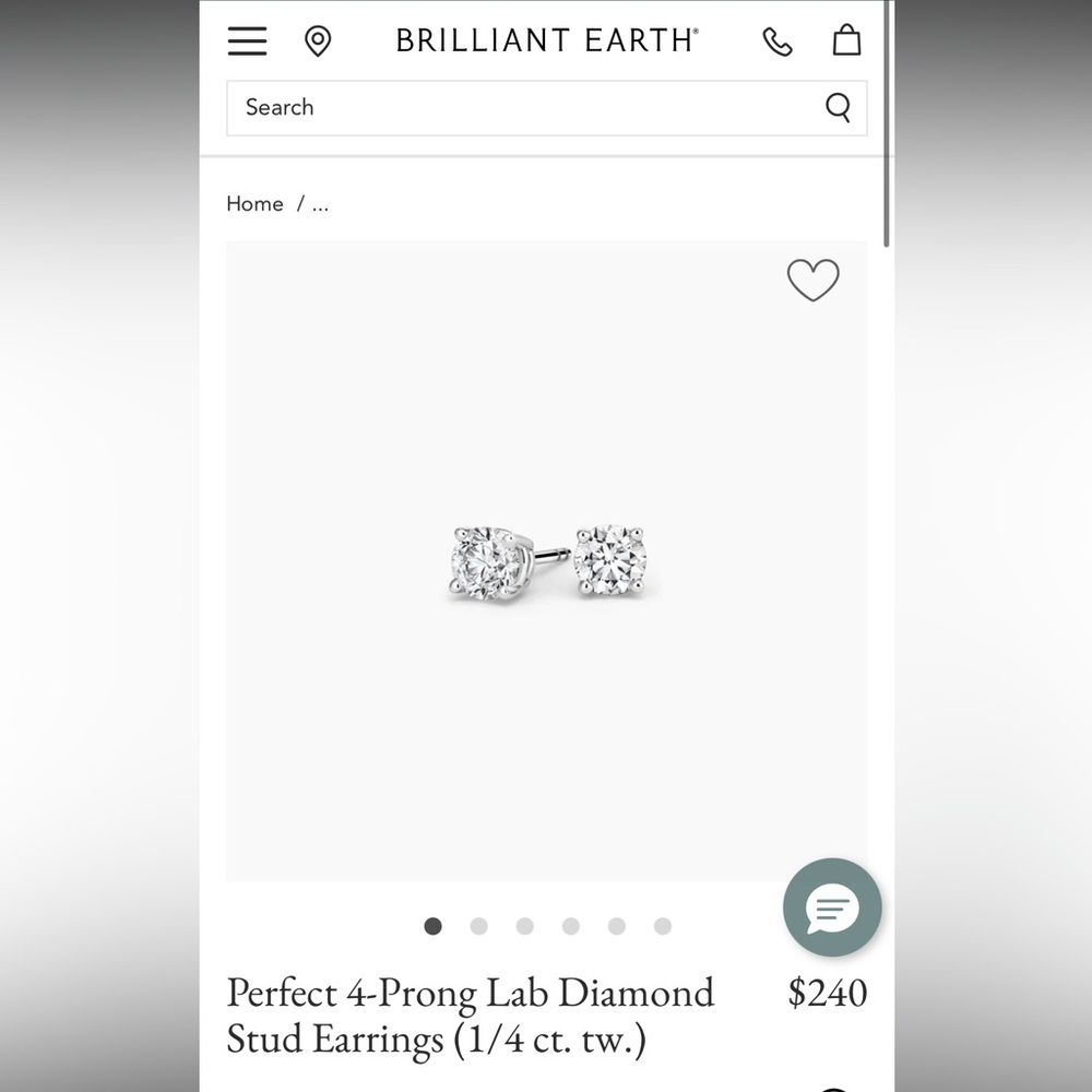 Brilliant Earth Lab Diamond Stud Earrings